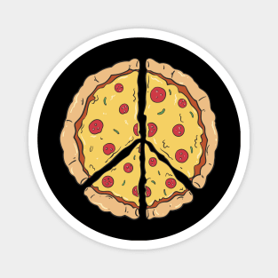 Peace Of Pizza Italian Food Lover Design Magnet